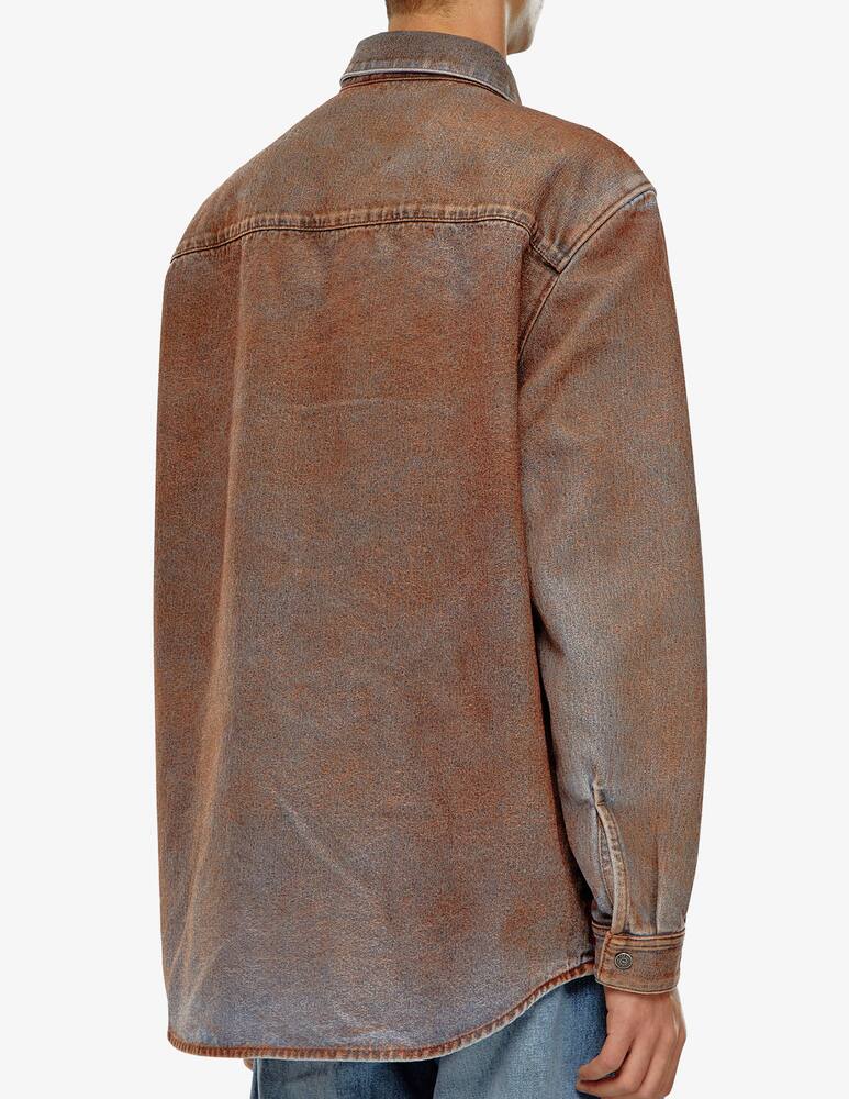 rinascente Diesel Simply over denim trompe print shirt