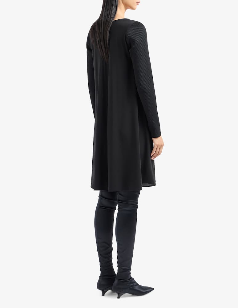 Emporio Armani Vestito corto a manica a 3/4 - immagine 3
