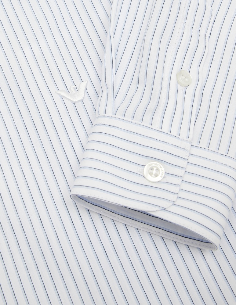 Emporio Armani Camicia in cotone a righe - immagine 3 Emporio Armani Camicia in cotone a righe - immagine 3