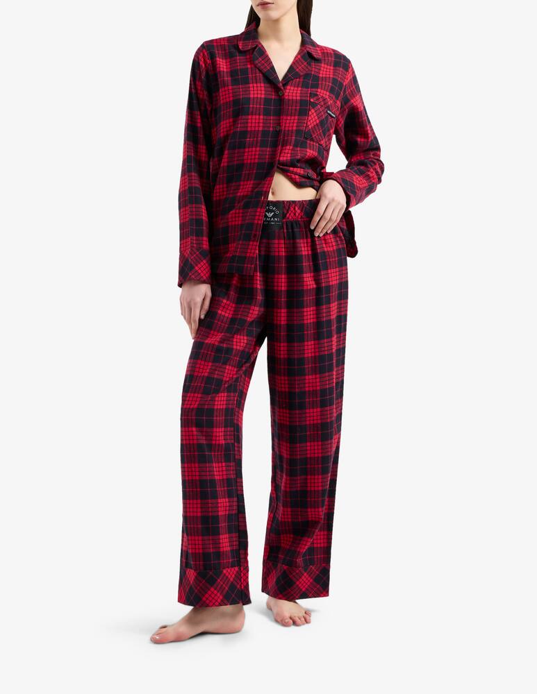 rinascente Emporio Armani Set pigiama con camicia vacanze tartan flanella