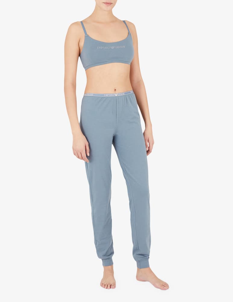 Emporio Armani Reggiseno bralette imbottito con logo Essential - immagine 2 Emporio Armani Reggiseno bralette imbottito con logo Essential - immagine 2