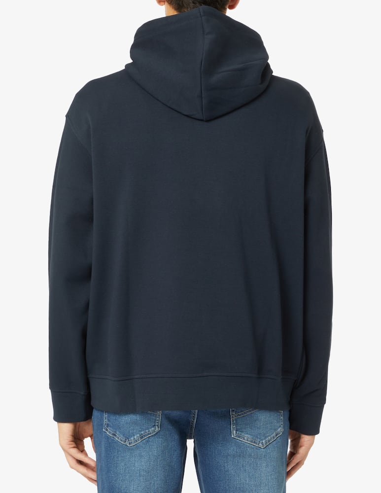 rinascente Armani Exchange Hoodie piquet patch ax lat a-line