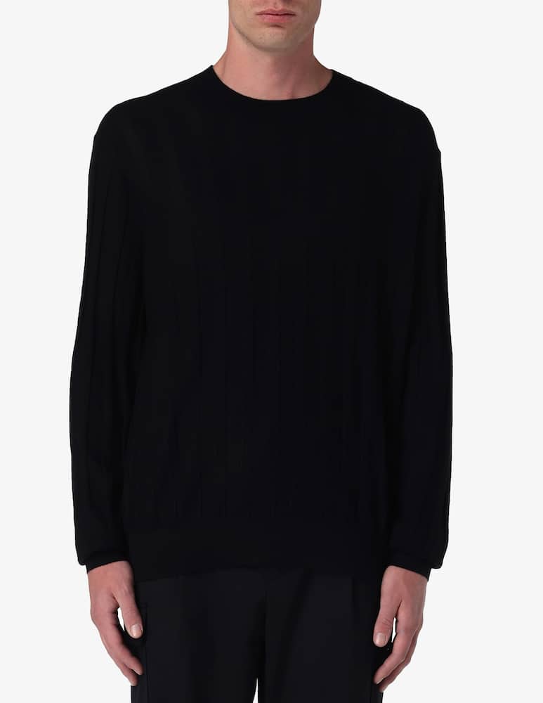 Armani Exchange Patterned wool blended crewneck jumper - picture 1