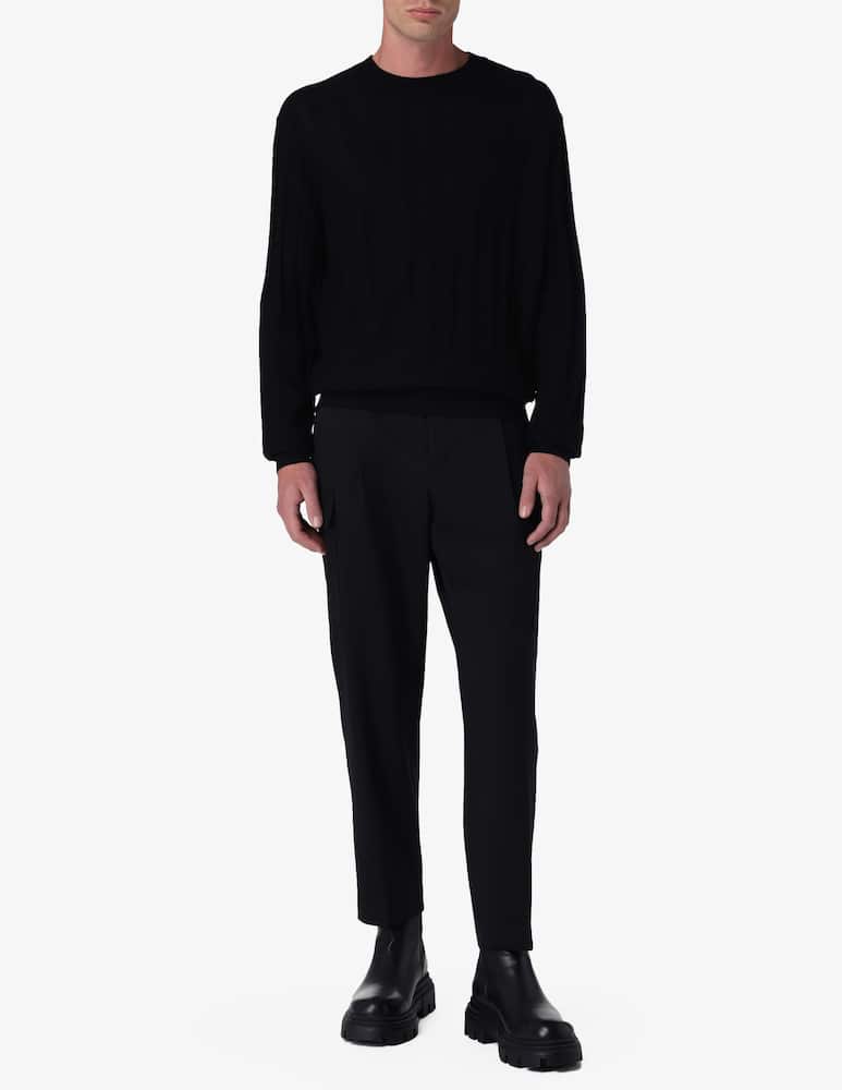 Armani Exchange Patterned wool blended crewneck jumper - picture 2