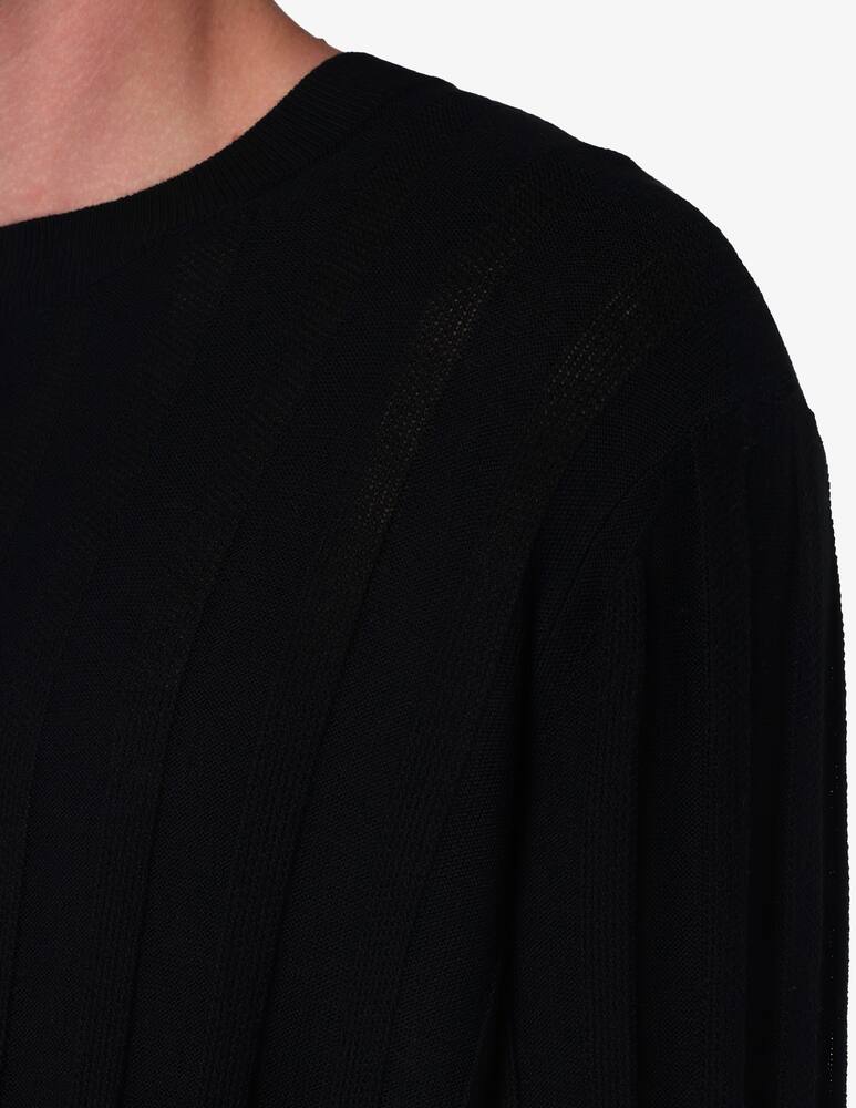 Armani Exchange Patterned wool blended crewneck jumper - picture 4
