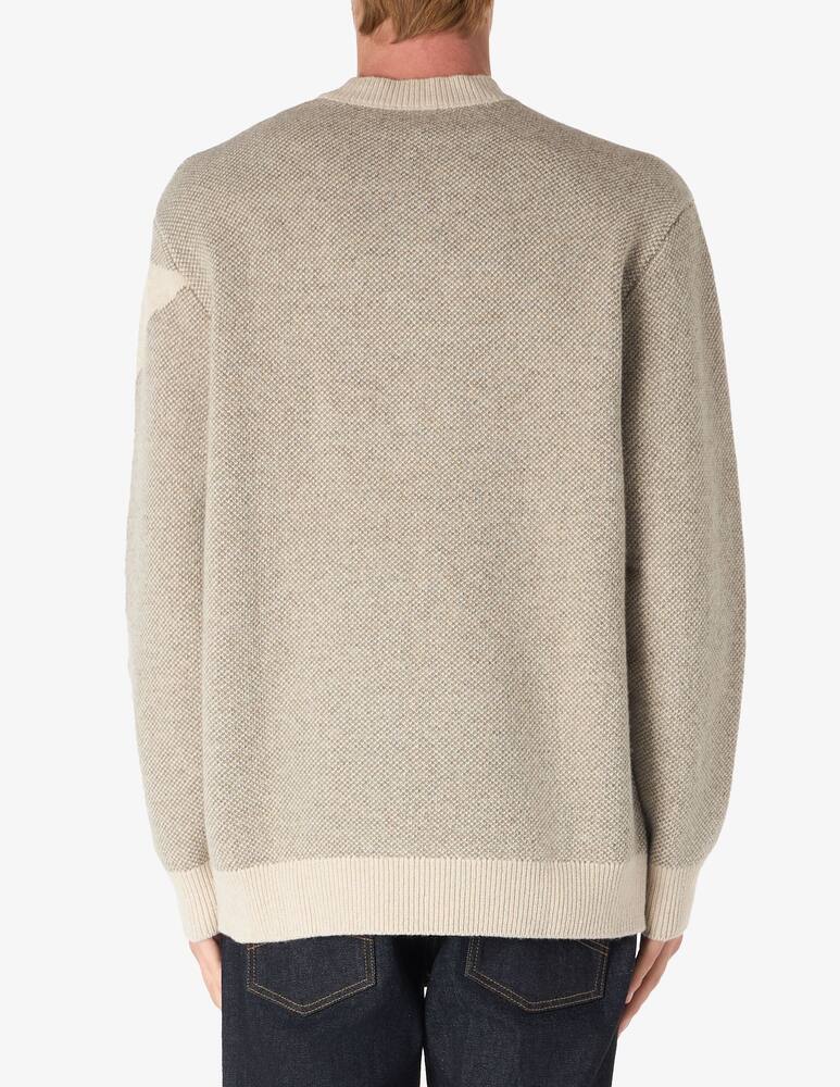 rinascente Armani Exchange Maglia girocollo misto lana big ax all over