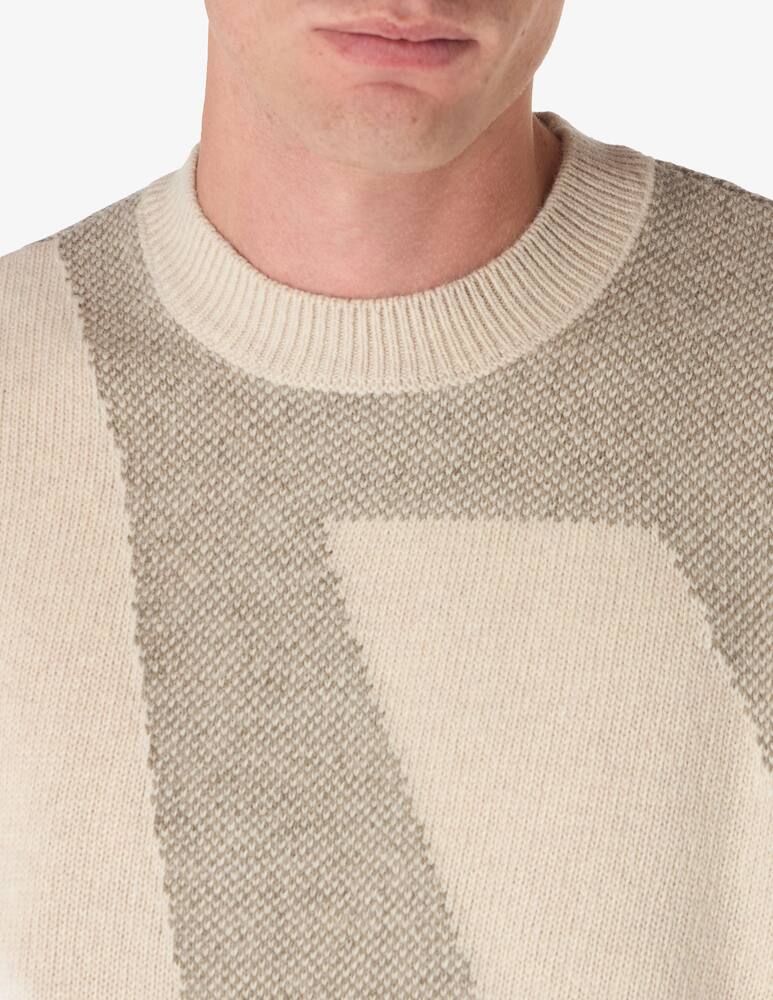 rinascente Armani Exchange Maglia girocollo misto lana big ax all over