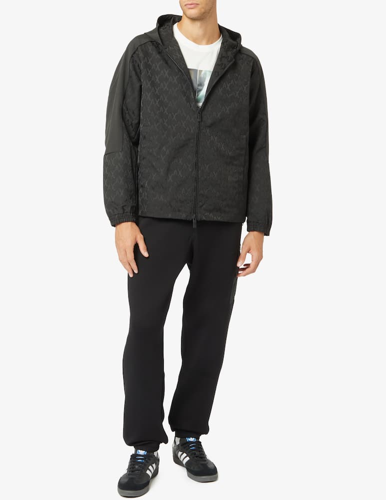 rinascente Armani Exchange Giacca con cappuccio jacquard all over