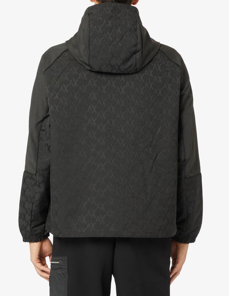 rinascente Armani Exchange Giacca con cappuccio jacquard all over