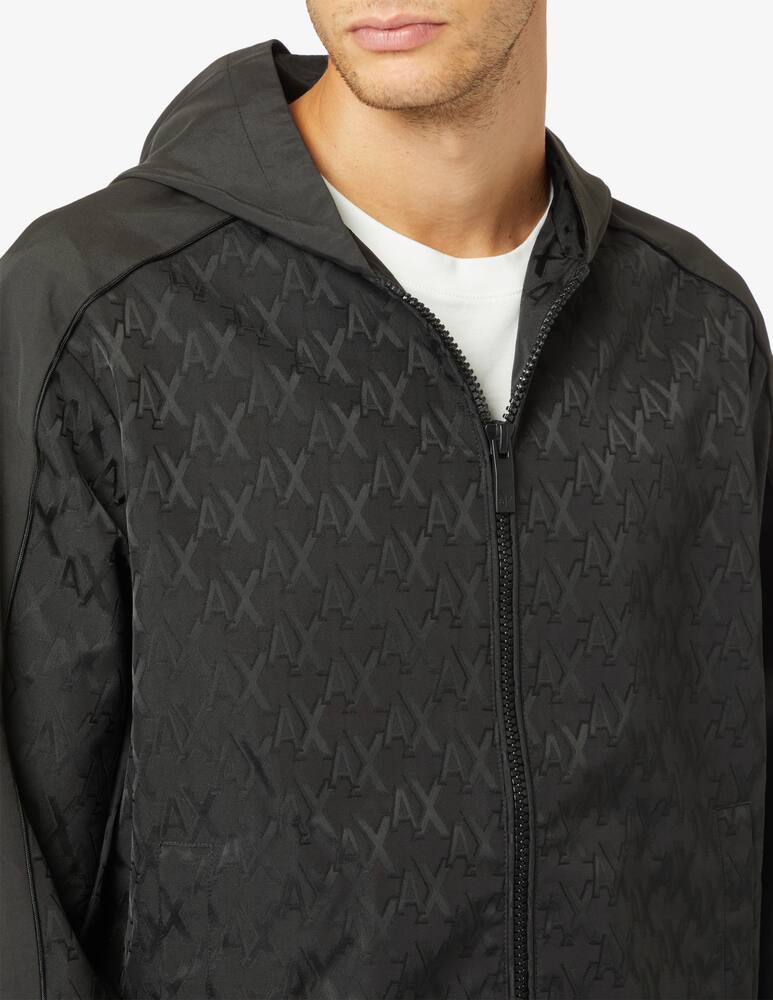 rinascente Armani Exchange Giacca con cappuccio jacquard all over