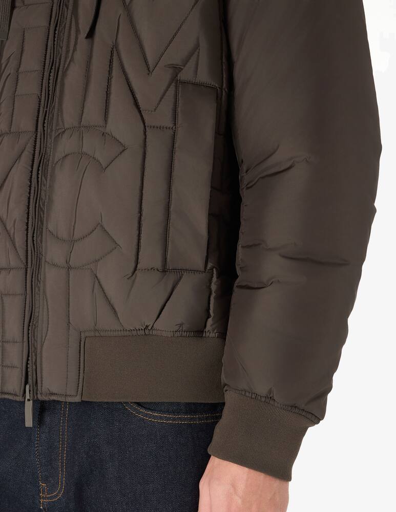 rinascente Armani Exchange Jacquard padded hooded jacket