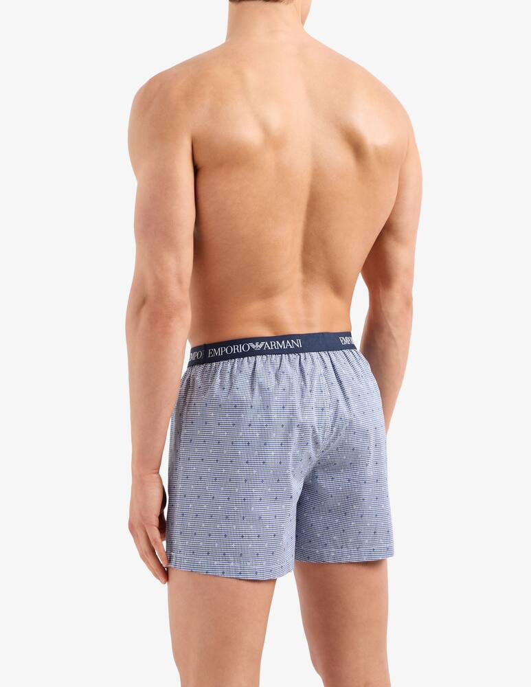 rinascente Emporio Armani Boxer yarn dyed woven pyjamas
