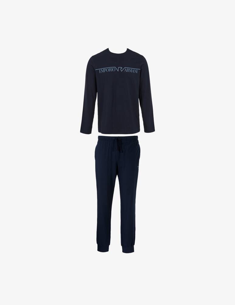 Emporio Armani Long with cuffs pyjamas set megalogo - picture 3 Emporio Armani Long with cuffs pyjamas set megalogo - picture 3