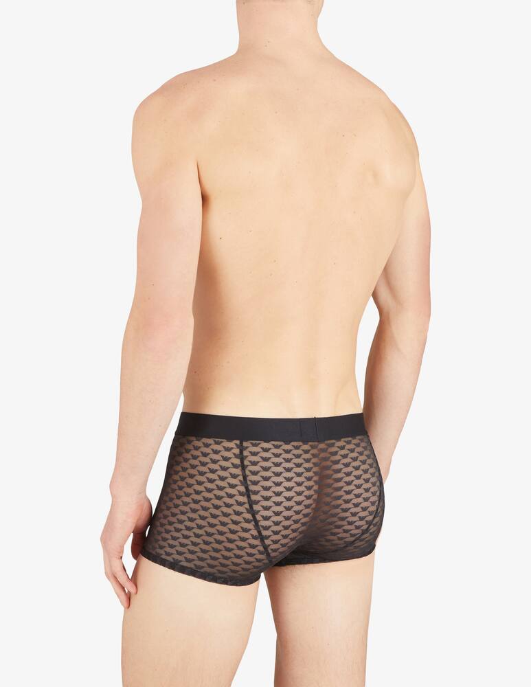 rinascente Emporio Armani Boxer jacquard eagle mesh rete