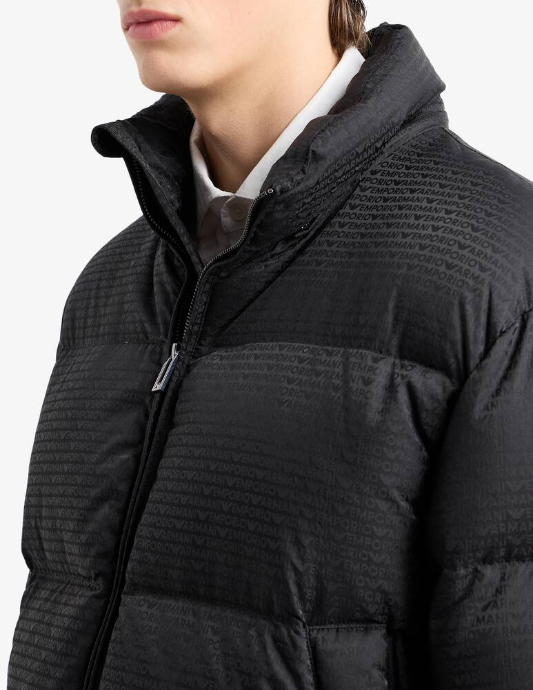 rinascente Emporio Armani Puffer all over lettering