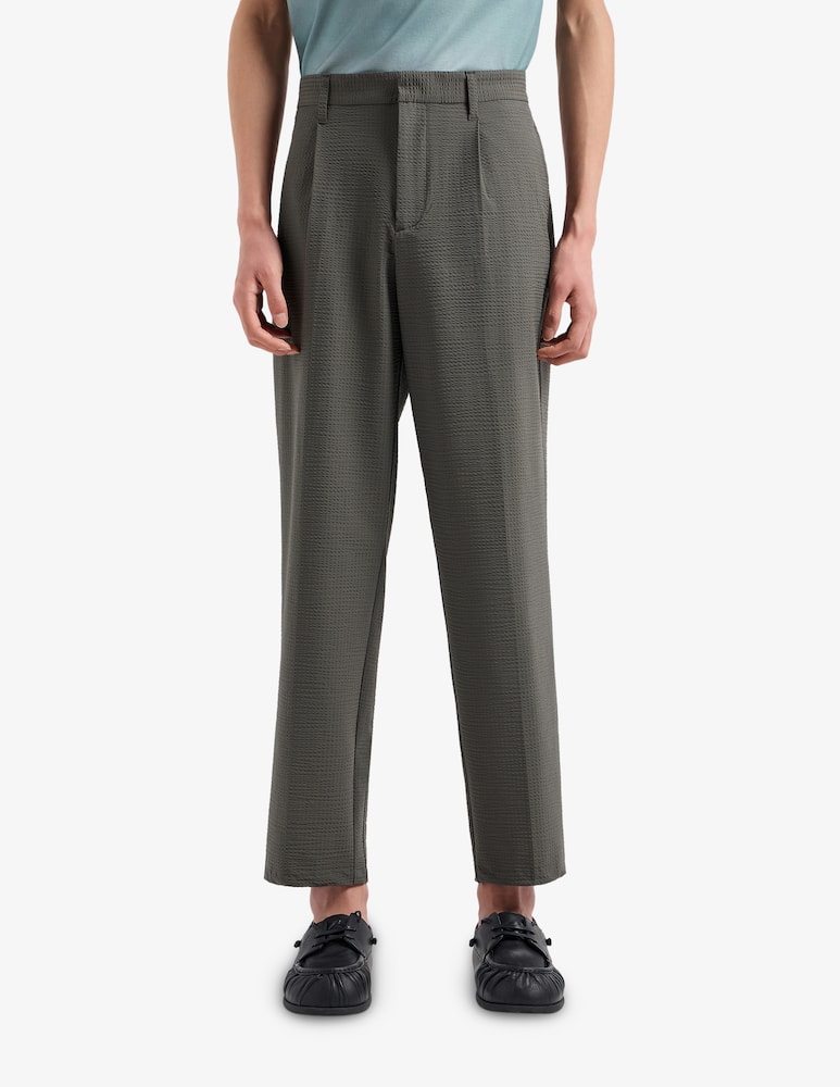 Emporio Armani Pantalone seersucker - immagine 1 Emporio Armani Pantalone seersucker - immagine 1