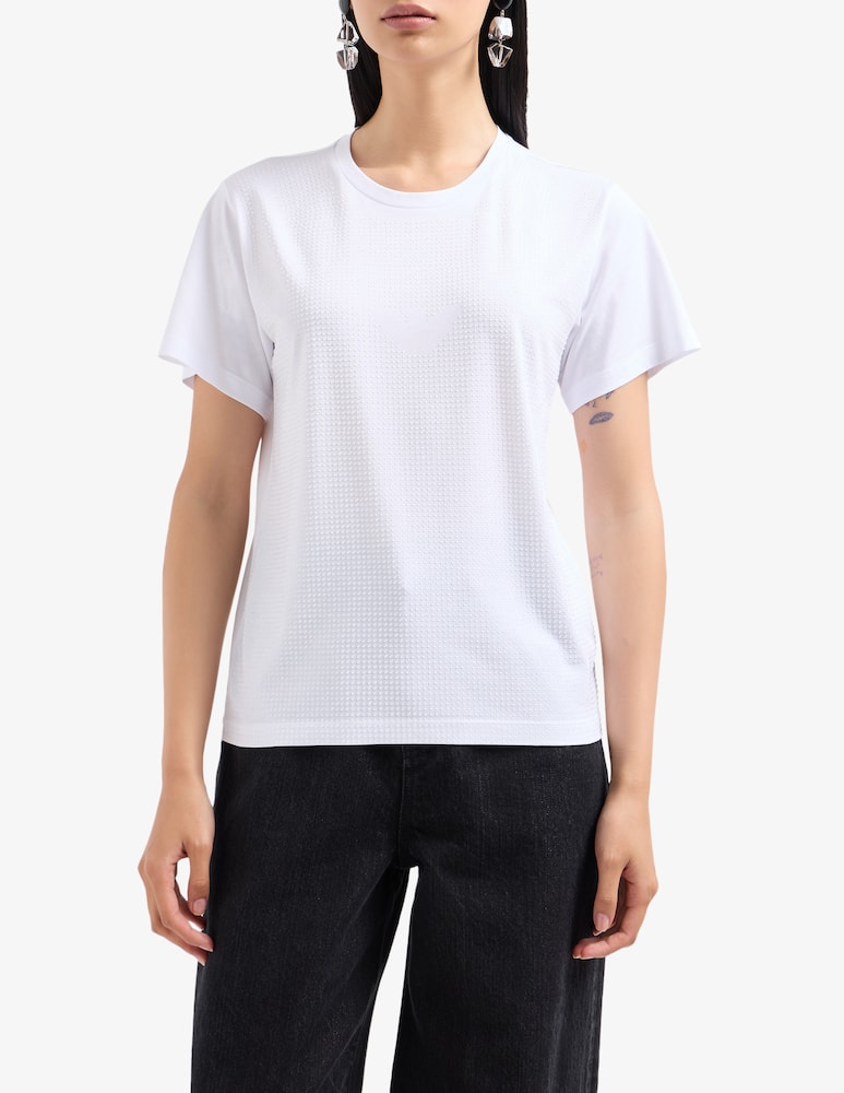 Emporio Armani T-shirt in cotone con logo - immagine 1 Emporio Armani T-shirt in cotone con logo - immagine 1
