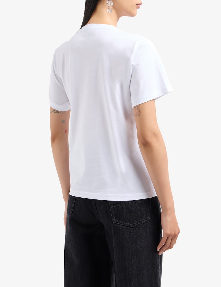Emporio Armani T-shirt in cotone con logo - immagine 3 Emporio Armani T-shirt in cotone con logo - immagine 3