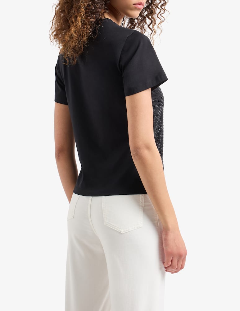 Emporio Armani T-shirt in cotone con logo - immagine 3 Emporio Armani T-shirt in cotone con logo - immagine 3