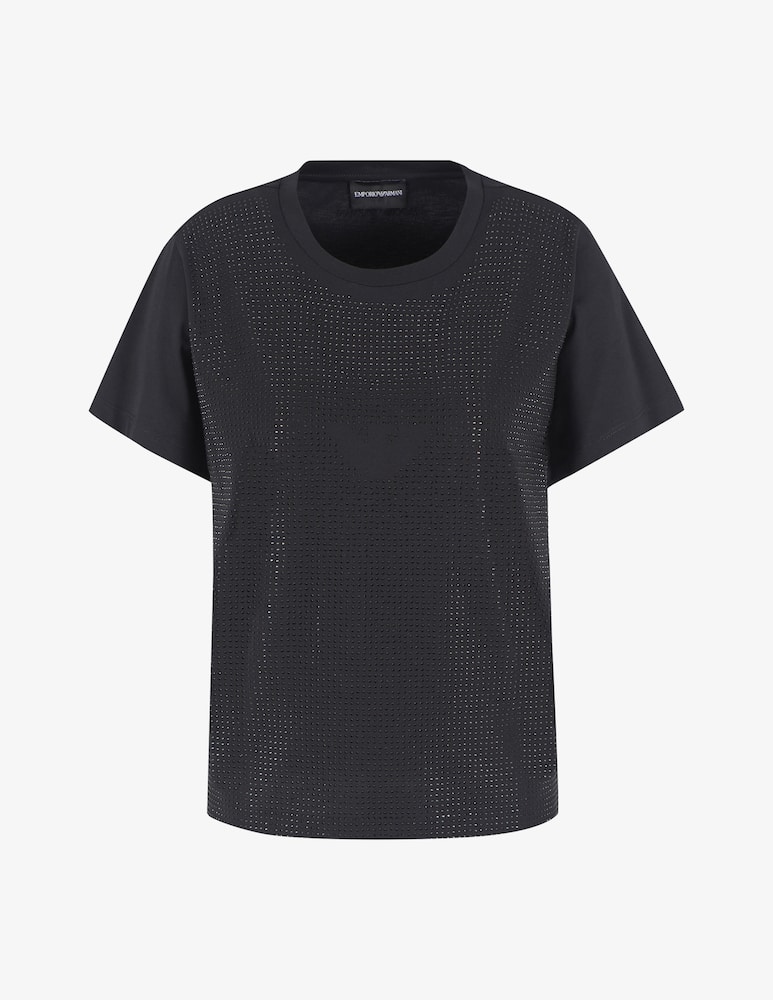 Emporio Armani T-shirt in cotone con logo - immagine 5 Emporio Armani T-shirt in cotone con logo - immagine 5