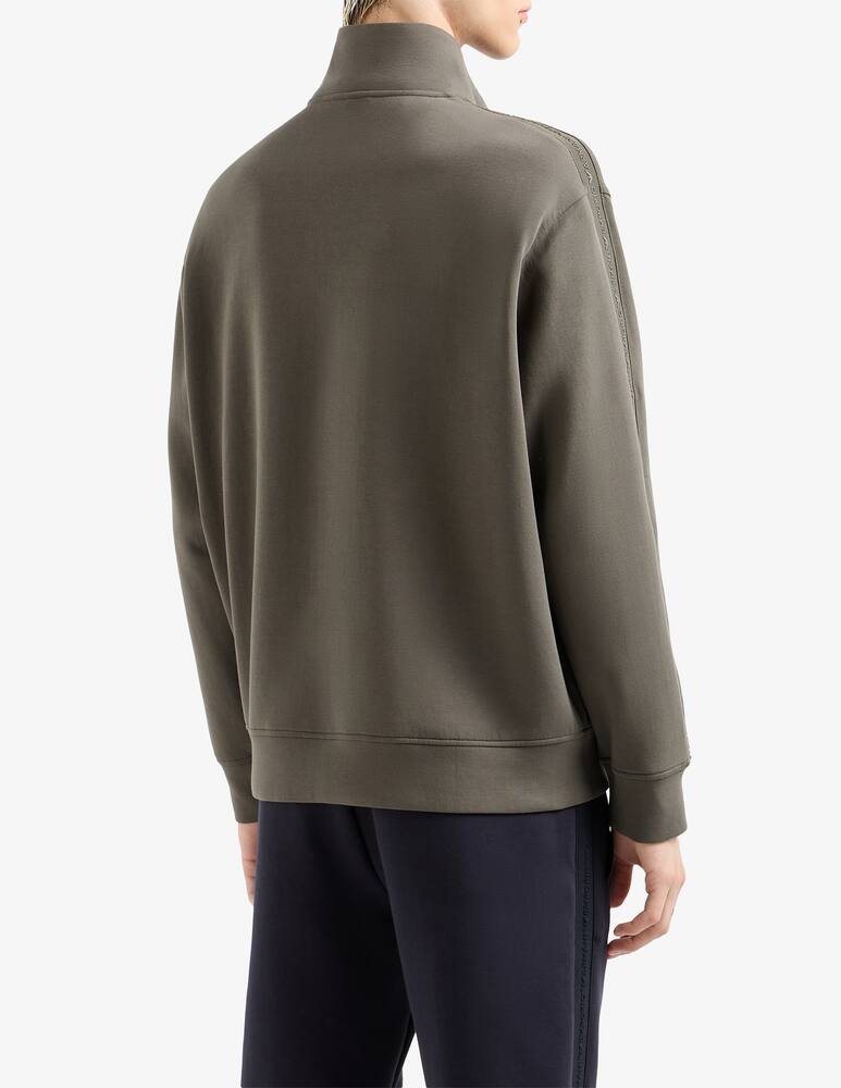 rinascente Emporio Armani Felpa logo tape con zip
