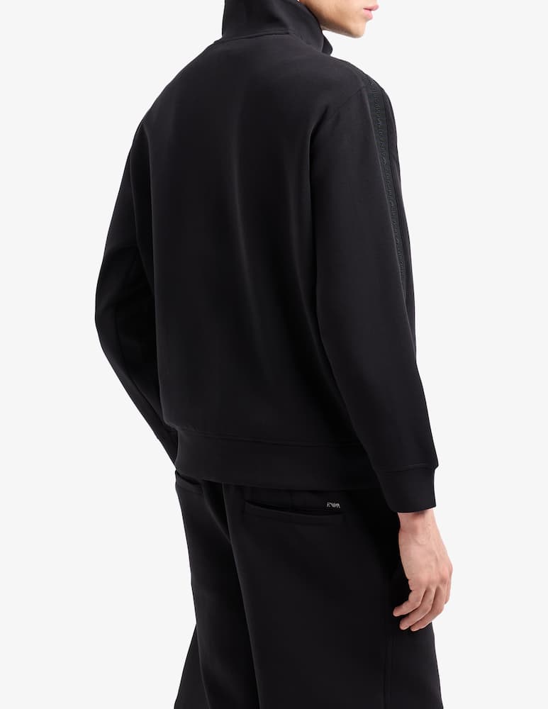 Emporio Armani Felpa logo tape con zip - immagine 2 Emporio Armani Felpa logo tape con zip - immagine 2