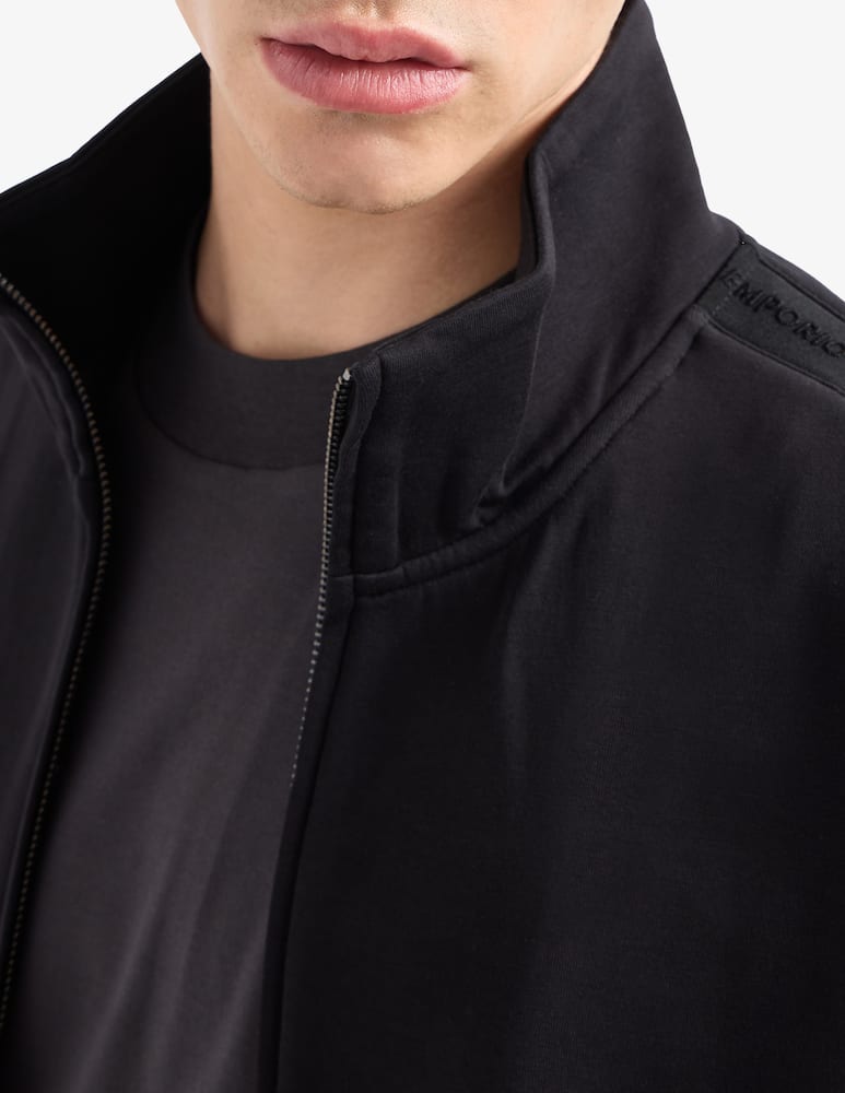 Emporio Armani Felpa logo tape con zip - immagine 3 Emporio Armani Felpa logo tape con zip - immagine 3