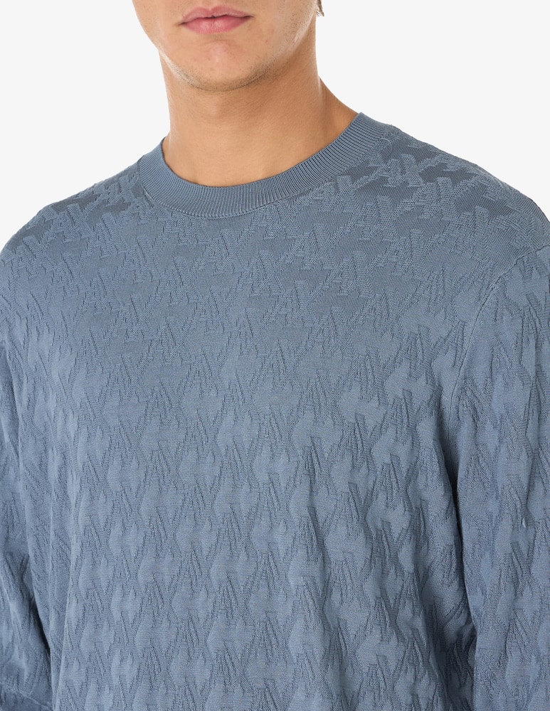 rinascente Armani Exchange Jacquard all over crewneck jumper