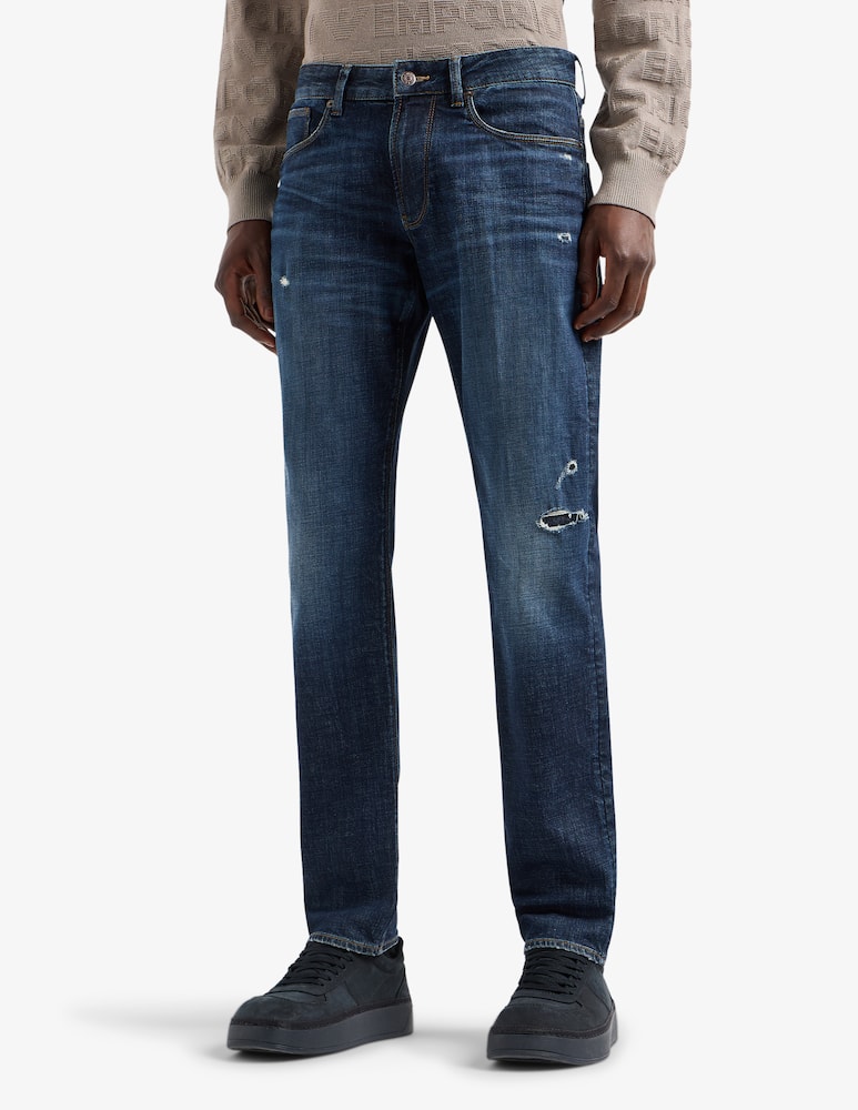 Emporio Armani Jeans slim rotture scuro - immagine 1 Emporio Armani Jeans slim rotture scuro - immagine 1