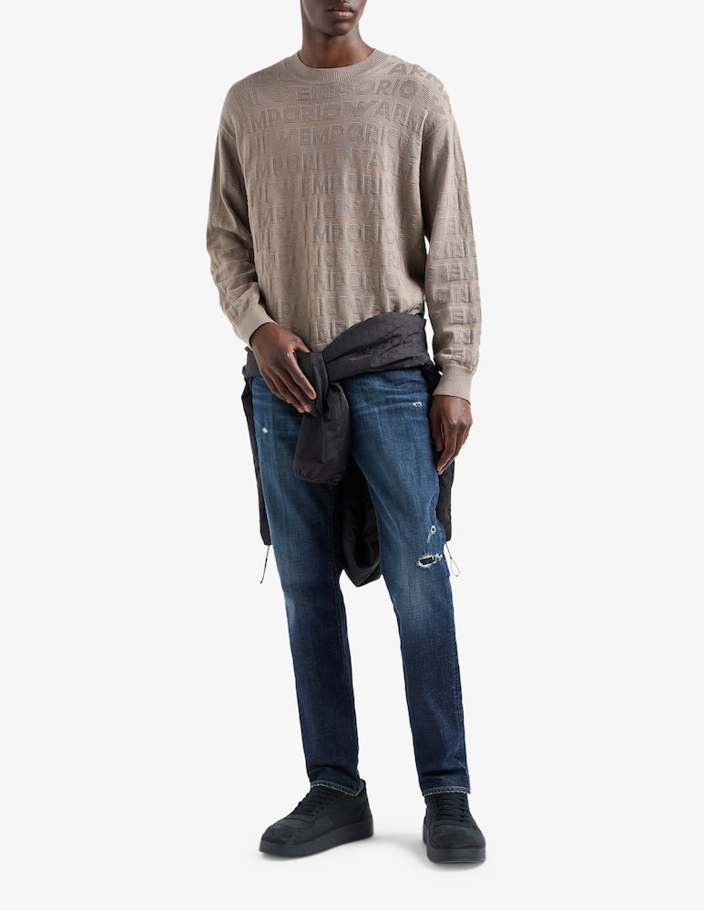 Emporio Armani Jeans slim rotture scuro - immagine 2 Emporio Armani Jeans slim rotture scuro - immagine 2