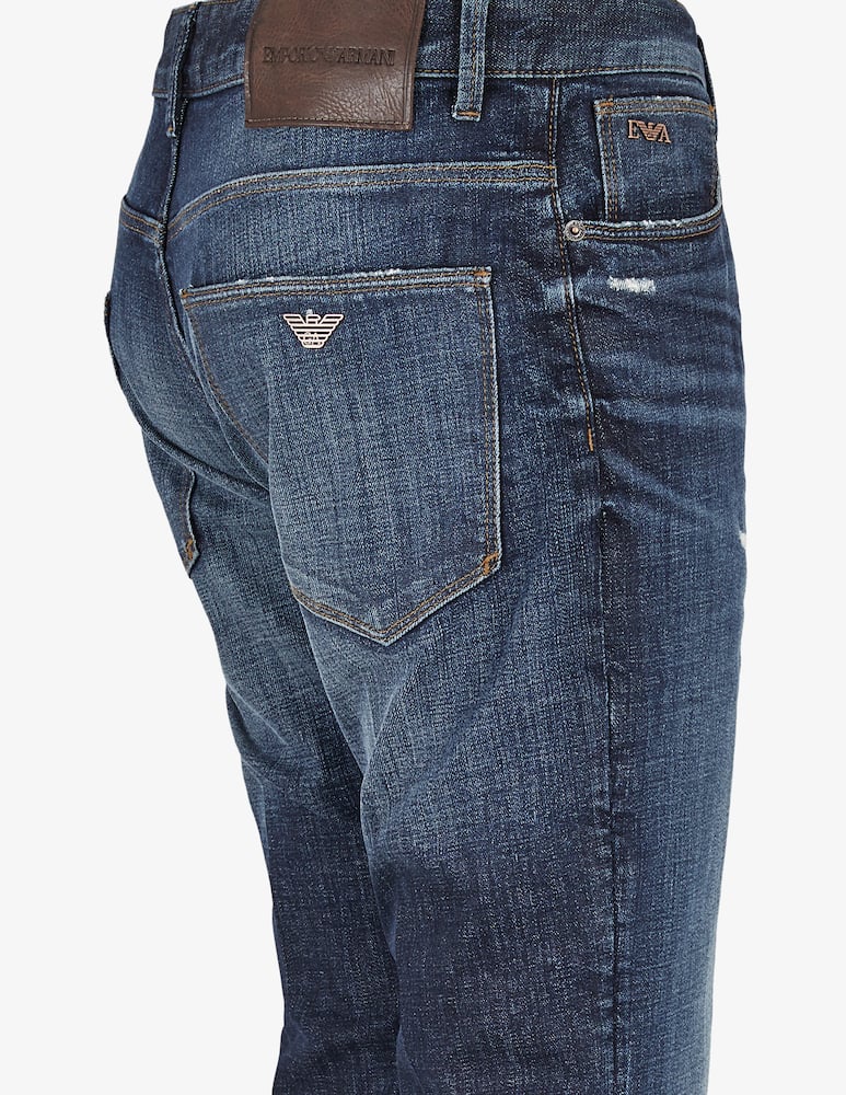 Emporio Armani Jeans slim rotture scuro - immagine 3 Emporio Armani Jeans slim rotture scuro - immagine 3