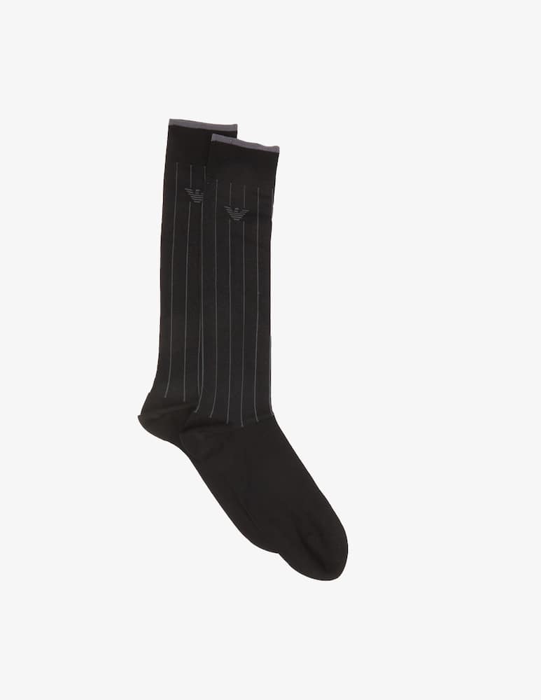 Emporio Armani Long socks dressy mercerised cotton - immagine 1 Emporio Armani Long socks dressy mercerised cotton - immagine 1