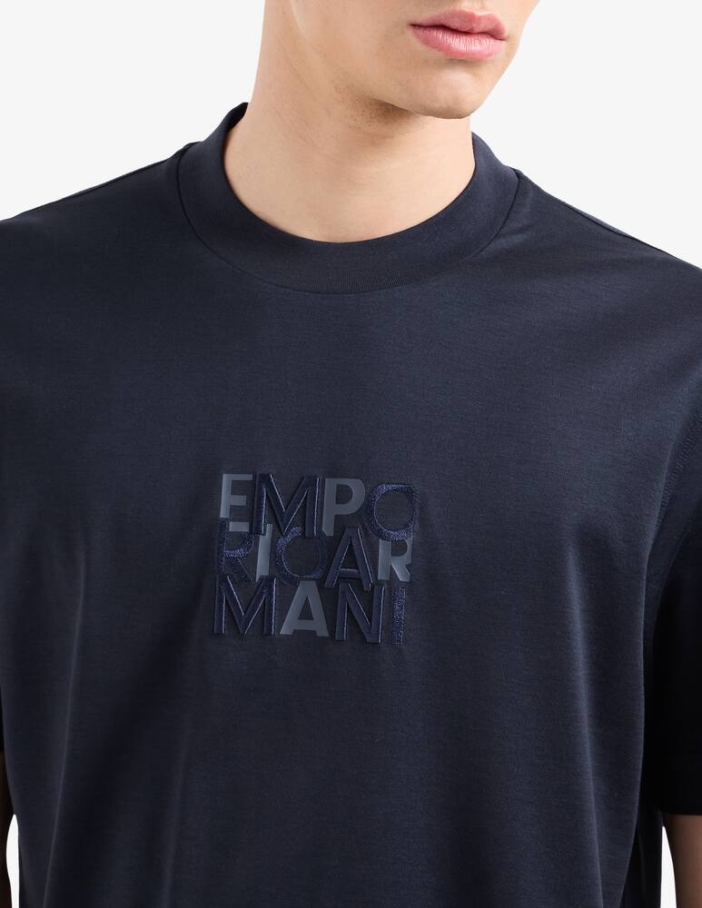 Emporio Armani Maglietta lettering quadrato - immagine 3 Emporio Armani Maglietta lettering quadrato - immagine 3