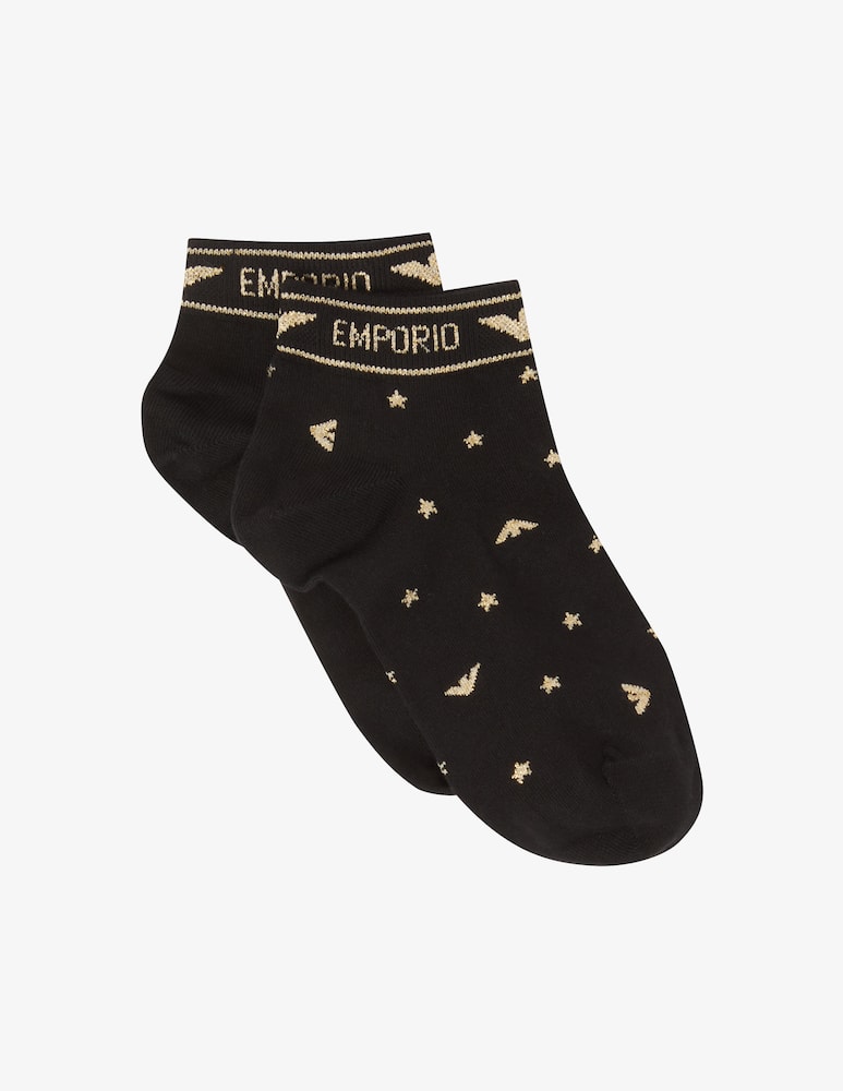 Emporio Armani Set regalo di 2 calzini alla caviglia in cotone - immagine 1 Emporio Armani Set regalo di 2 calzini alla caviglia in cotone - immagine 1