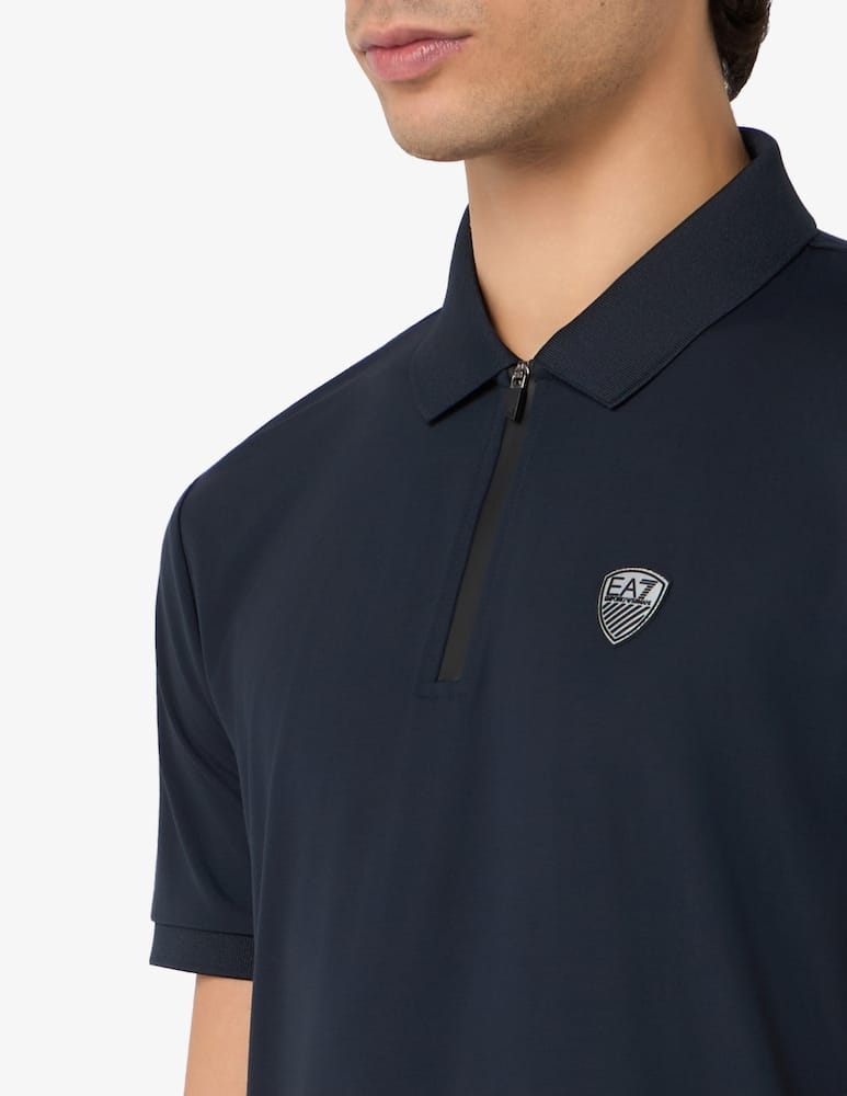 rinascente EA7 Polo Train Premium in viscosa stretch