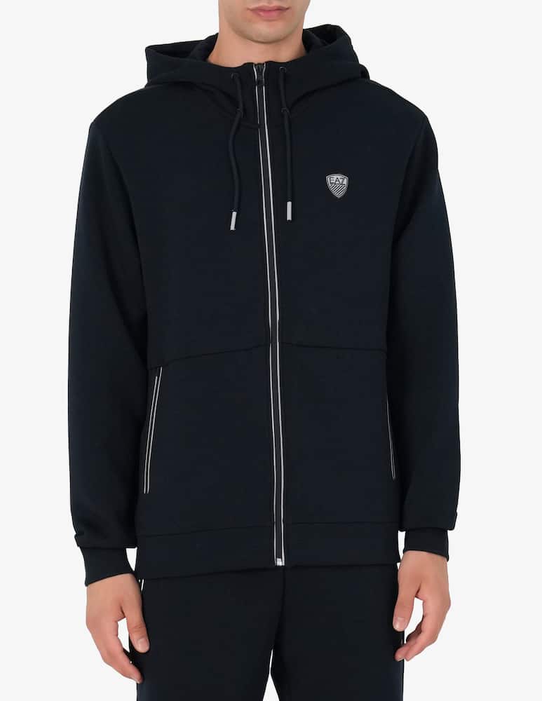 rinascente EA7 Bonded zip hoodie