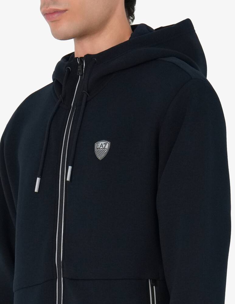 rinascente EA7 Bonded zip hoodie