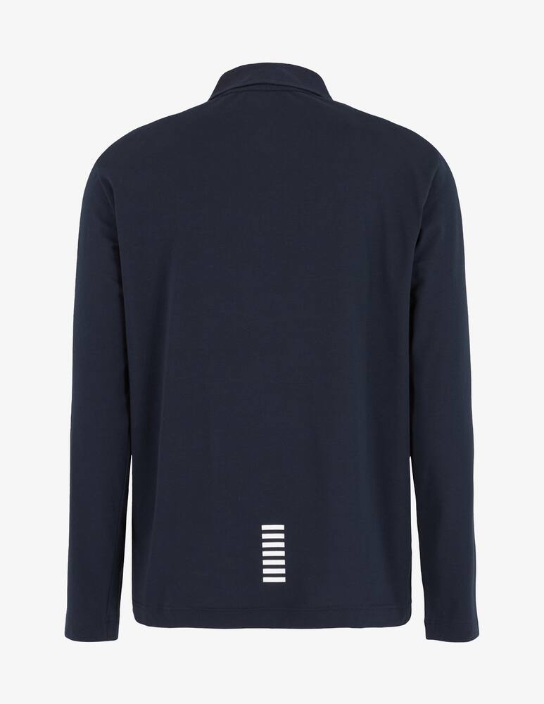 rinascente EA7 Polo manica lunga slim fit stretch con logo