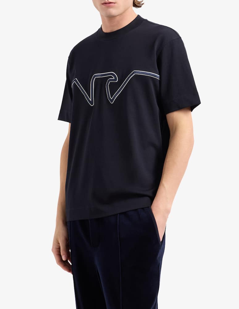 Emporio Armani Maglietta heavy jersey aquila - immagine 1 Emporio Armani Maglietta heavy jersey aquila - immagine 1