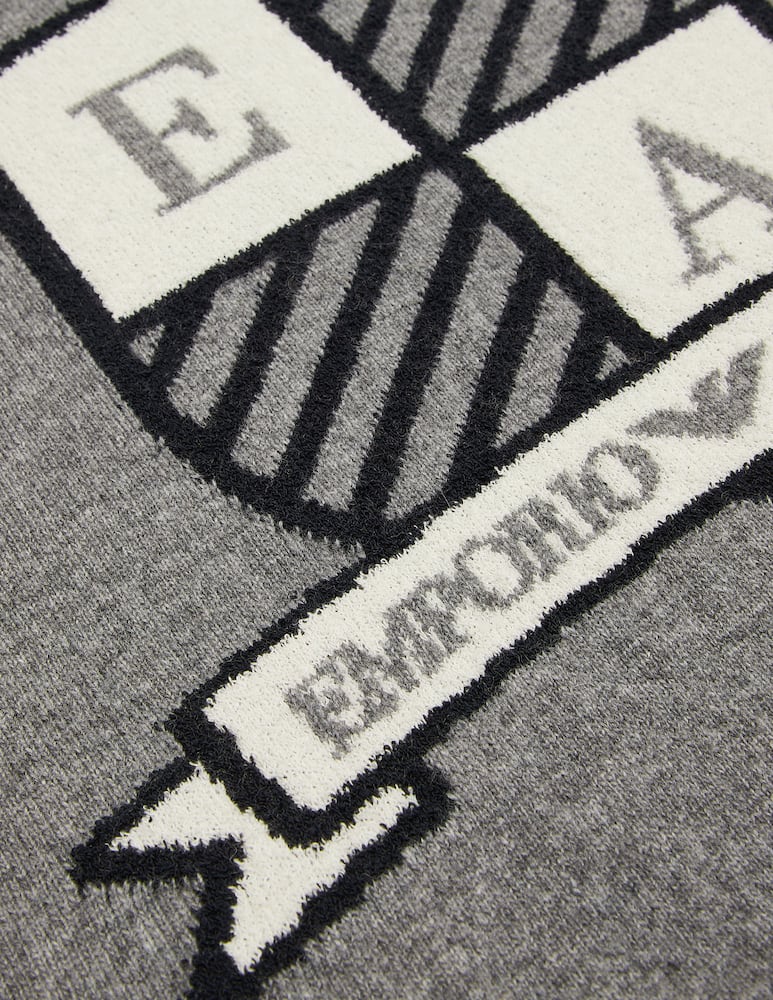 Emporio Armani Maglione in misto lana con logo - immagine 3 Emporio Armani Maglione in misto lana con logo - immagine 3