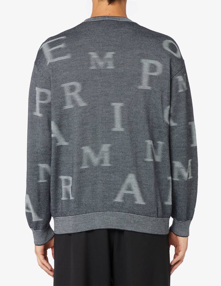 rinascente Emporio Armani Maglia in lana lettere all over
