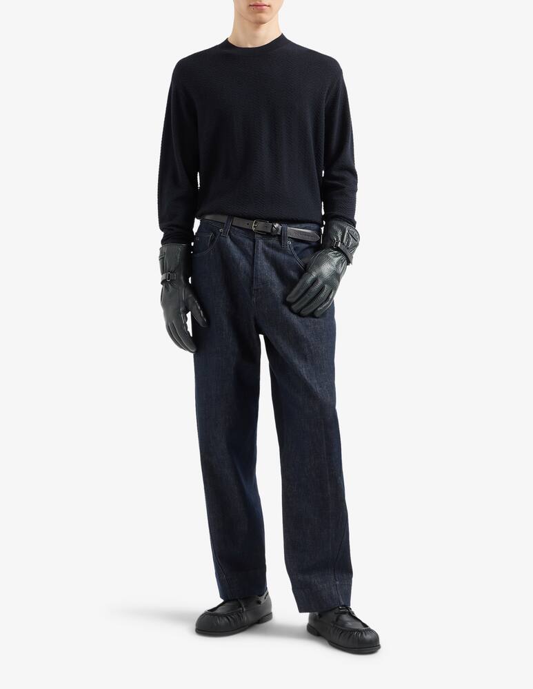 rinascente Emporio Armani Wool chevron weave jumper