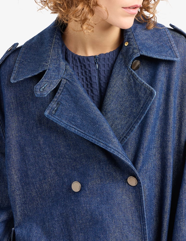 Emporio Armani Trench in cotone - immagine 4 Emporio Armani Trench in cotone - immagine 4