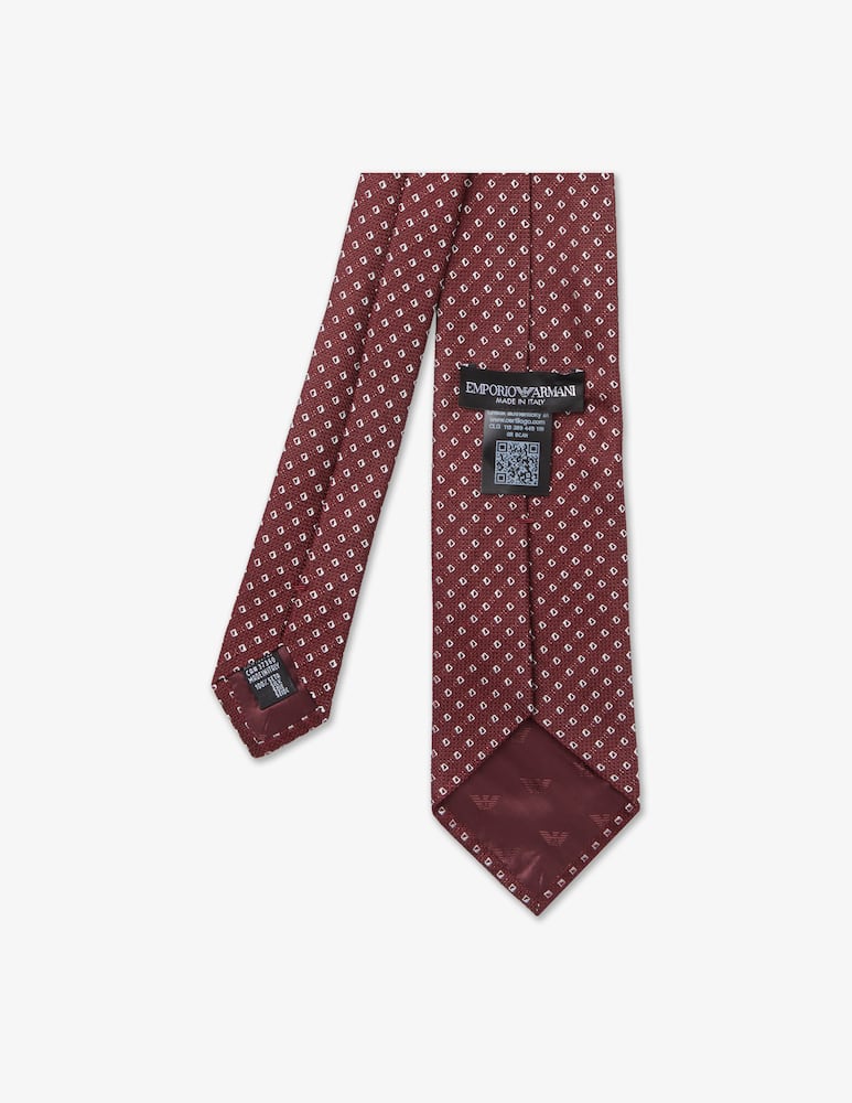 Emporio Armani Cravatta jacquard fantasia occhio - immagine 2 Emporio Armani Cravatta jacquard fantasia occhio - immagine 2