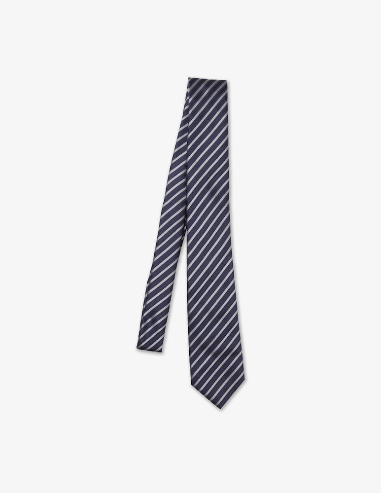 Emporio Armani Cravatta jacquard regimental - immagine 1 Emporio Armani Cravatta jacquard regimental - immagine 1