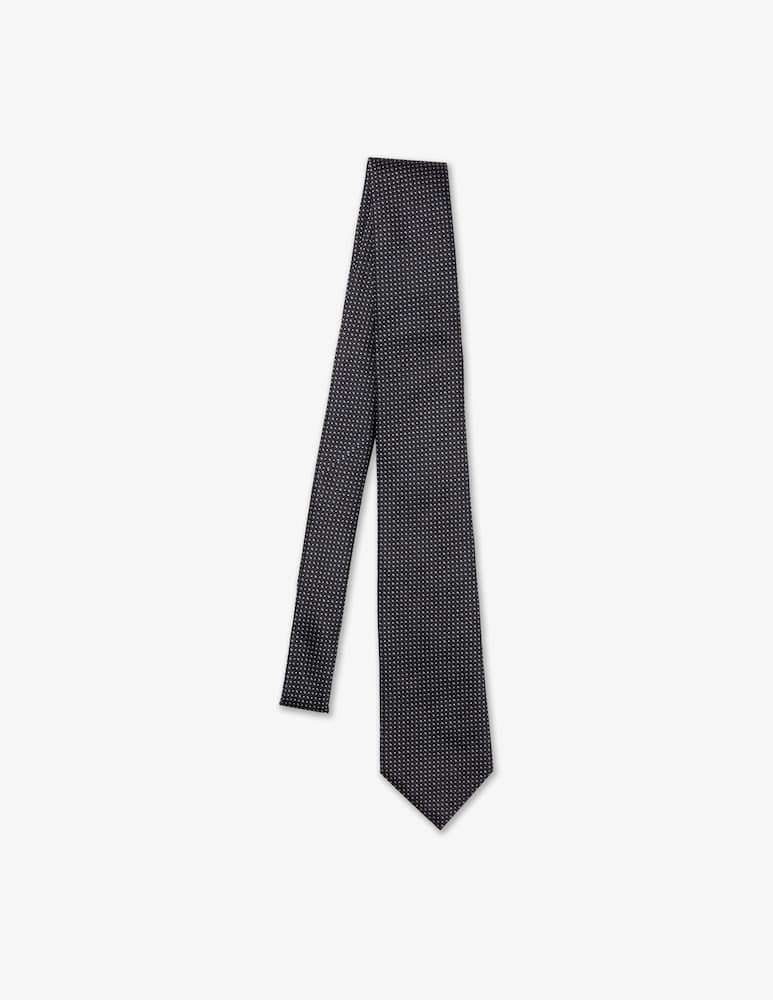 Emporio Armani Cravatta jacquard microfantasia - immagine 1