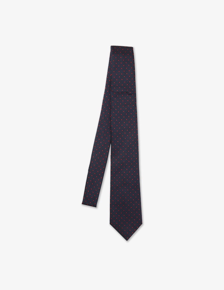Emporio Armani Pois jacquard tie - picture 1 Emporio Armani Pois jacquard tie - picture 1