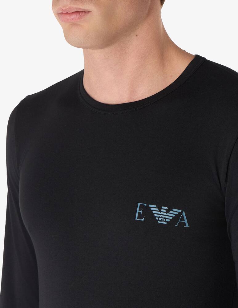 rinascente Emporio Armani Maglietta manica lunga monogram slim fit