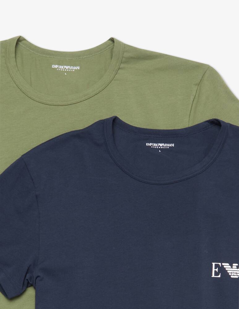 rinascente Emporio Armani 2-pack crew neck t-shirt slim bold monogram
