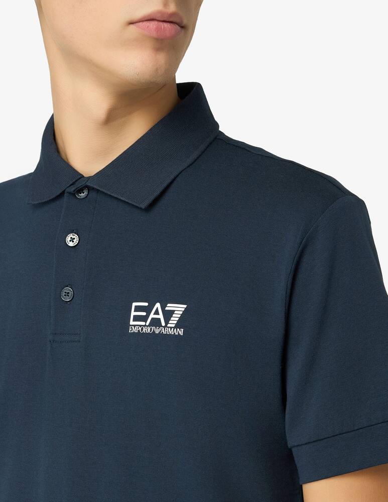 rinascente EA7 Polo slim fit stretch con logo